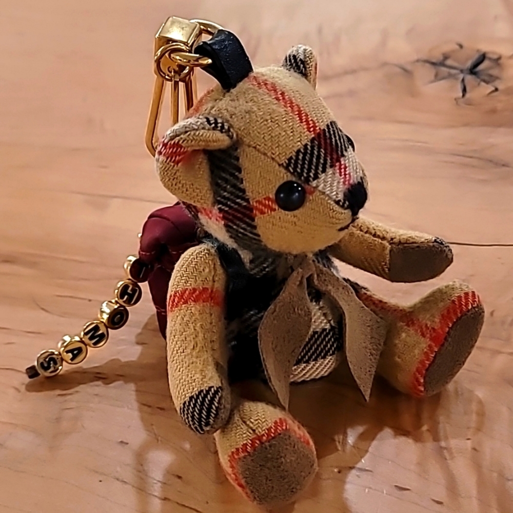 Burberry Thomas Bear with Backpack Bag Charm